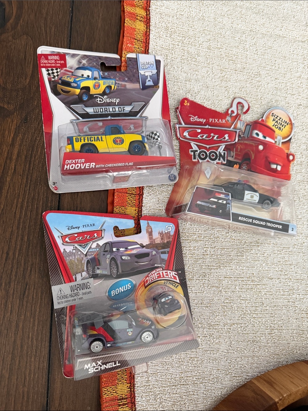Disney Pixar Cars Toons Lot of 3 New Sealed Cars Die-Cast